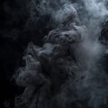 Wisps of Smoke on Dark Background Royalty Free Stock Photo