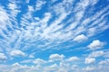 wispy cirrus clouds under daylight