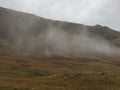 A wispy cloud meandering through the Cumbrian fells Royalty Free Stock Photo