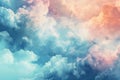 Wispy Cloud textures. Generate Ai Royalty Free Stock Photo