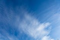 Wispy clouds, blue sky suitable for background Royalty Free Stock Photo