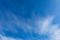 Wispy clouds, blue sky suitable for background Royalty Free Stock Photo