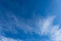 Wispy clouds, blue sky suitable for background Royalty Free Stock Photo