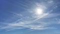 WIspy clouds and blue sky suitable for background Royalty Free Stock Photo