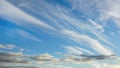WIspy clouds and blue sky suitable for background Royalty Free Stock Photo