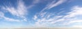 Wispy clouds horizontal sky panorama Royalty Free Stock Photo