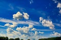 Clouds blue sky cumulus