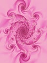 Wispy Swirls Spirals In Pink