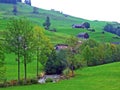 The Wiss Thur stream in the Stein settlement and the Obertoggenburg region Royalty Free Stock Photo