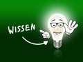 Wissen Bulb Lamp Energy Light green Royalty Free Stock Photo