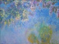 Wisteria paint by Claude Monet Royalty Free Stock Photo