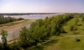 WisÃâa wild riverbank in JÃÂ³zefÃÂ³w in Poland.