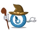 Witch BitShares coin mascot cartoon