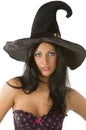 Witch with blue eyes Royalty Free Stock Photo