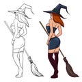 Witch with broom2