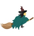 witch broom, witch Color Isolated Vector icon which can be easily edit or modified