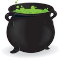 Witch cauldron Royalty Free Stock Photo