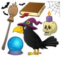 Witch crow theme set 1