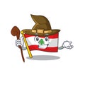 Witch flag lebanon stored in cartoon drawer