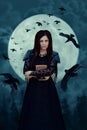 Witch In Full Moon