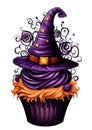 Witch Hat Cupcake halloween frame border