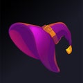 Witch hat for game design. In-game magic item. Royalty Free Stock Photo