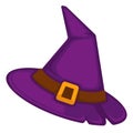 Witch hat for halloween celebration, headwear of magician