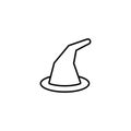 Witch Hat line icon vector design Royalty Free Stock Photo