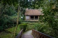 Witch house at Hensel and Gretel Trail Trilha Joao e Maria of Bosque Alemao German Forest Park - Curitiba, Parana, Brazil