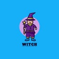 Witch images in the form of beautiful illustrations and logos