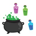 Witch Magic Potion Illustration Vector Clipart