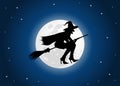 Witch moon Royalty Free Stock Photo