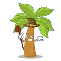 Witch palm tree character cartoon Royalty Free Stock Photo