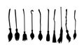 witch\'s brooms silhouette