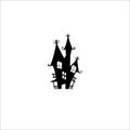 Witch`s castle halloween Royalty Free Stock Photo