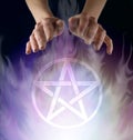 Wiccan Pentacle Ceremony Royalty Free Stock Photo