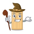 Witch wooden cutting board mascot cartoon