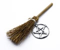 Witchcraft Broom and Pentacle