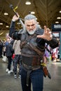 Witcher cosplayer at Toronto Comicon event. Royalty Free Stock Photo
