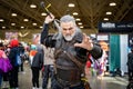Witcher cosplayer at Toronto Comicon event. Royalty Free Stock Photo