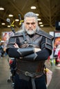 Witcher cosplayer at Toronto Comicon event. Royalty Free Stock Photo