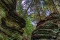 Witches Gulch is a hidden Attraction in Wisconsin Dells and can Royalty Free Stock Photo