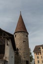 Witches tower in Bremgarten in Switzerland