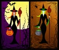 Witches (vector) Royalty Free Stock Photo