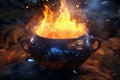 Witchs Potion Cauldron A witchs cauldron Royalty Free Stock Photo