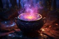 Witchs Potion Cauldron A witchs cauldron Royalty Free Stock Photo