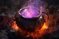 Witchs Potion Cauldron A witchs cauldron Royalty Free Stock Photo