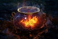 Witchs Potion Cauldron A witchs cauldron Royalty Free Stock Photo