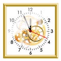 wite clock Royalty Free Stock Photo