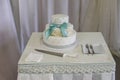 Wite wedding cakes. High sharpness Royalty Free Stock Photo